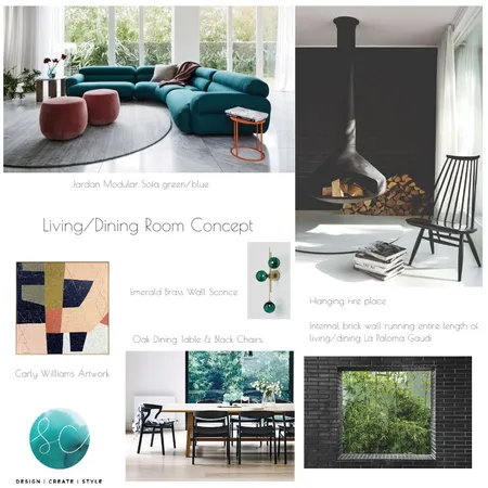 Living/Dining Room Interior Design Mood Board by Sara Campbell on Style Sourcebook