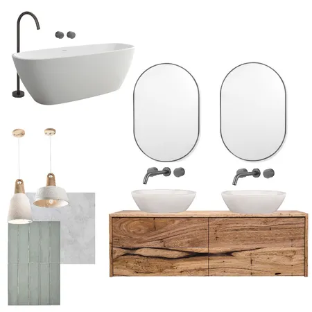 Master Bath Interior Design Mood Board by Ellens.edit on Style Sourcebook