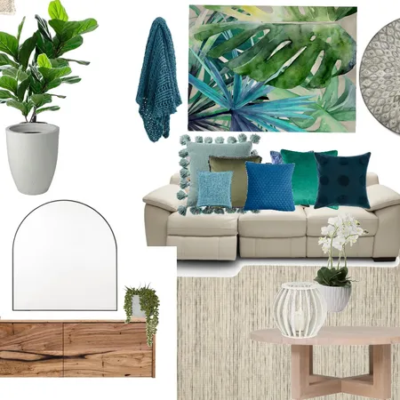 Green &amp; Blues Interior Design Mood Board by Lynny on Style Sourcebook