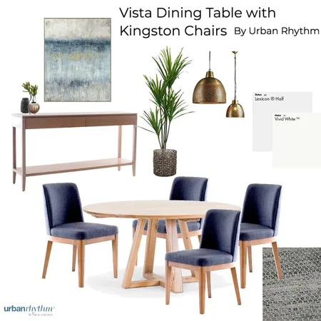 Vista Dining Table with Kingston Chairs Interior Design Mood Board by Urban Rhythm on Style Sourcebook