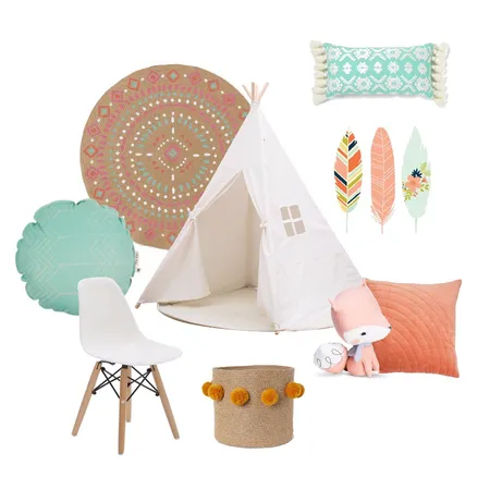 Tribal Playroom Interior Design Mood Board by Anezka on Style Sourcebook