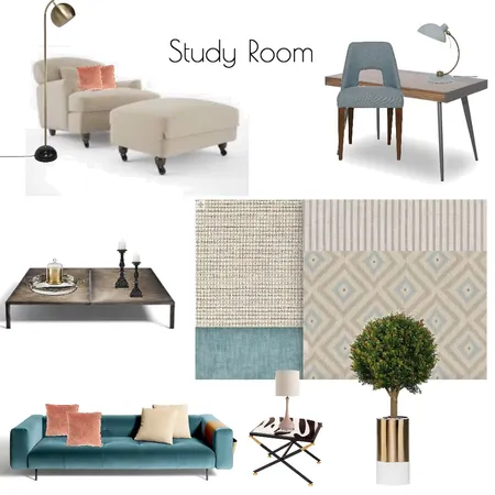 Study Interior Design Mood Board by MCINTERIORS on Style Sourcebook