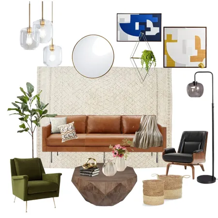 mid century modern Interior Design Mood Board by leilaniflores on Style Sourcebook