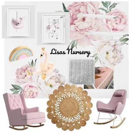 Nursery pink Interior Design Mood Board by interiorsbymell on Style Sourcebook