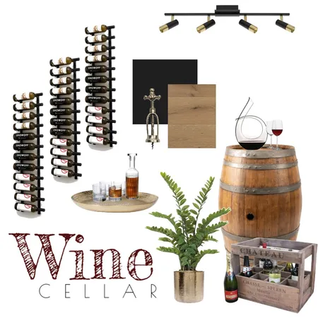 Wine Cellar Interior Design Mood Board by ktm_design on Style Sourcebook