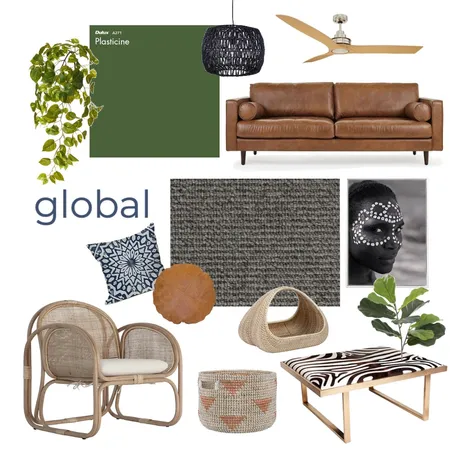 Global Living Room Interior Design Mood Board by Choices Flooring on Style Sourcebook