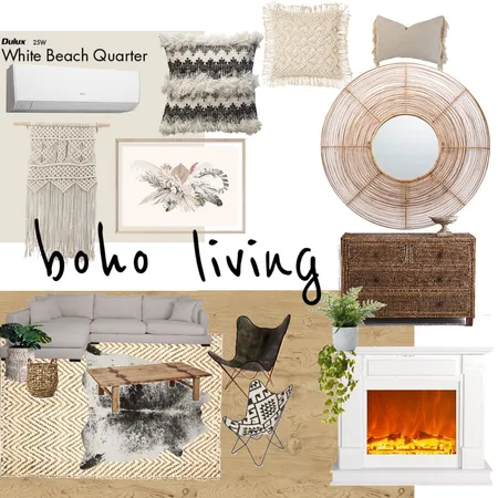 Boho living Interior Design Mood Board by Julietwassell on Style Sourcebook