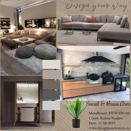 House Naidoo - Social/Braai Area Interior Design Mood Board by Mariska Steenkamp on Style Sourcebook