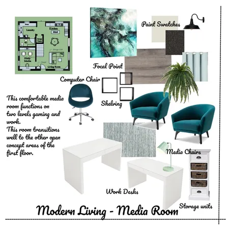 Media Room Interior Design Mood Board by nrec on Style Sourcebook