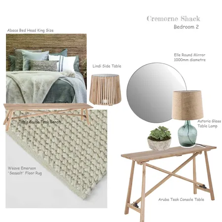 Cremorne Shack Bedroom 2 Interior Design Mood Board by decodesign on Style Sourcebook
