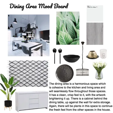 Achromatic Dining Area Interior Design Mood Board by brooke.mckenzie95 on Style Sourcebook