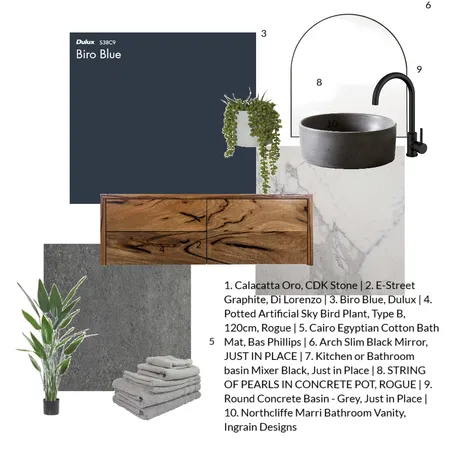 Bathroom Interior Design Mood Board by Kohesive on Style Sourcebook