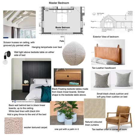 McIntyre Master Bedroom Interior Design Mood Board by Jennysaggers on Style Sourcebook