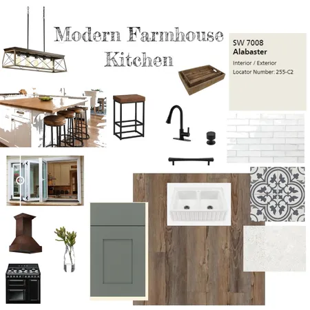 Modern Farmhouse Kitchen Interior Design Mood Board by Repurposed Interiors on Style Sourcebook
