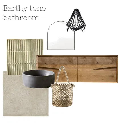 Earthy tone bathroom Interior Design Mood Board by jayda.drummond on Style Sourcebook