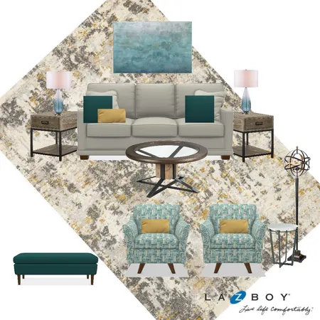 Sarah and Caleb Griffin Living Room Final Interior Design Mood Board by JasonLZB on Style Sourcebook