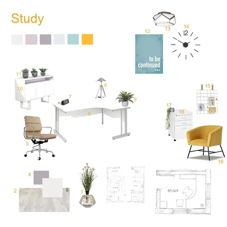 Study Interior Design Mood Board by Ajuddery on Style Sourcebook