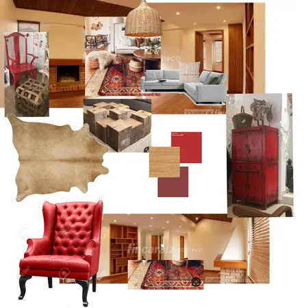 sala RED Interior Design Mood Board by EdithG on Style Sourcebook