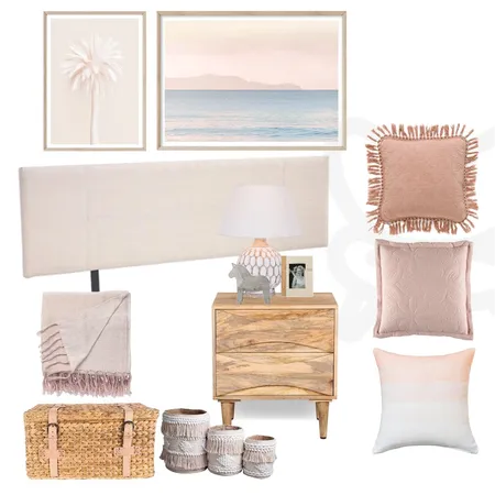 Blush Pink Bedroom Interior Design Mood Board by My Interior Stylist on Style Sourcebook