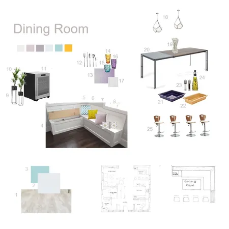 Dining Room Interior Design Mood Board by Ajuddery on Style Sourcebook