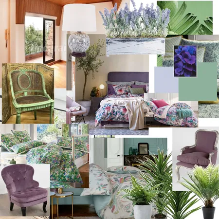 chambre Edith lavande vert Interior Design Mood Board by EdithG on Style Sourcebook