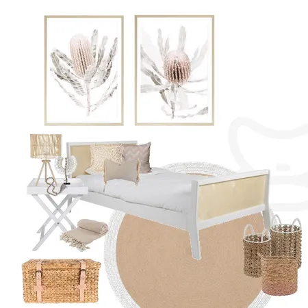Girls Soft Pink and Neutral Bedroom Interior Design Mood Board by My Interior Stylist on Style Sourcebook