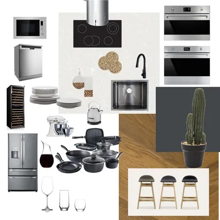 Kitchen Modern Grey/Black Interior Design Mood Board by Jo Laidlow on Style Sourcebook