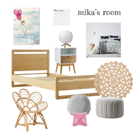 Mika’s room Interior Design Mood Board by Kylie Tyrrell on Style Sourcebook