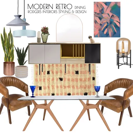 Modern Retro Interior Design Mood Board by Rodgers Interiors Styling & Design on Style Sourcebook