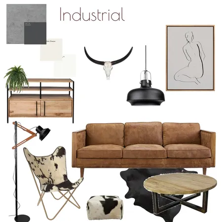 INDUSTRIAL Interior Design Mood Board by marta on Style Sourcebook
