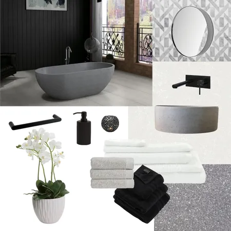 Bathroom In Grey Interior Design Mood Board by Jo Laidlow on Style Sourcebook