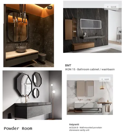 Powder Room Interior Design Mood Board by meccainteriordesign on Style Sourcebook