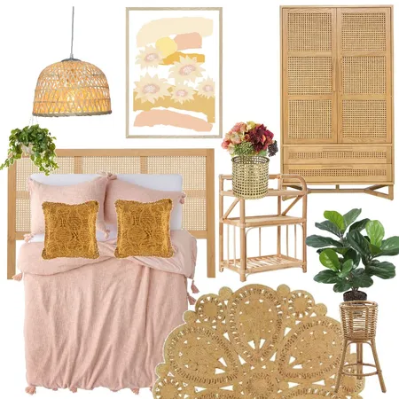 Coastal Boho Bedroom Interior Design Mood Board by darne on Style Sourcebook
