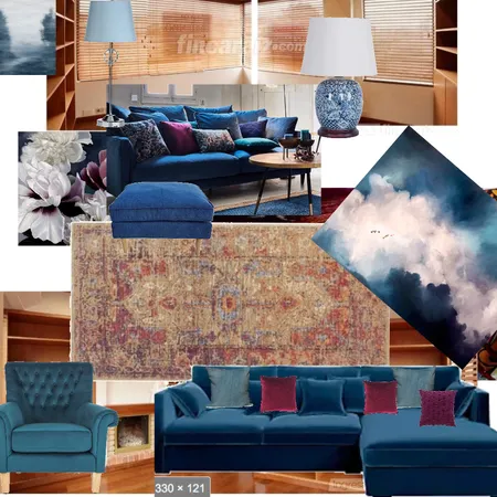 salon bleu 2 Interior Design Mood Board by EdithG on Style Sourcebook