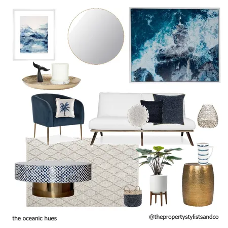 the oceanic hues Interior Design Mood Board by The Property Stylists & Co on Style Sourcebook