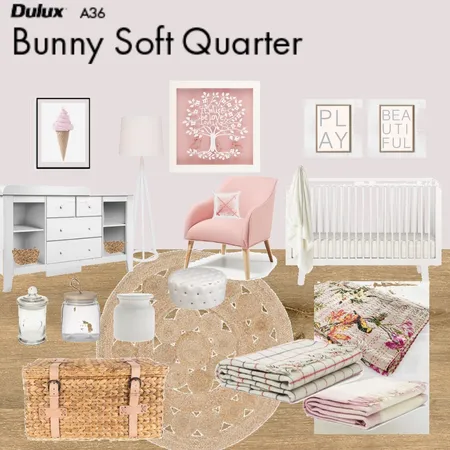 Baby Girls Room Interior Design Mood Board by Jo Laidlow on Style Sourcebook