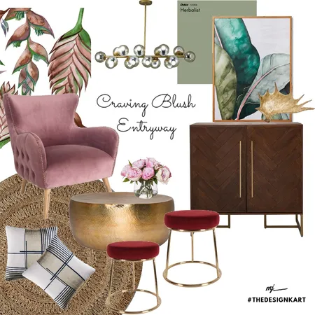 Craving blush entryway Interior Design Mood Board by Megha on Style Sourcebook