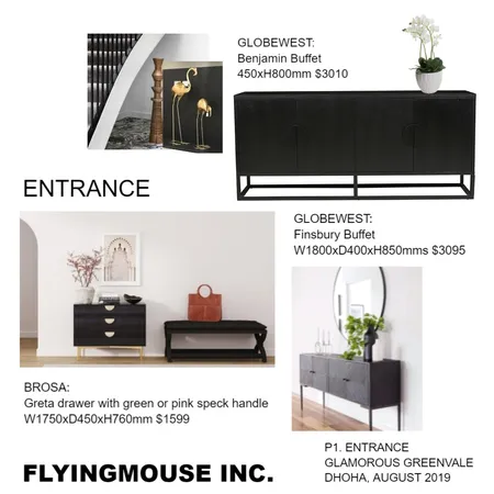 Dhoha-Entrance Interior Design Mood Board by Flyingmouse inc on Style Sourcebook