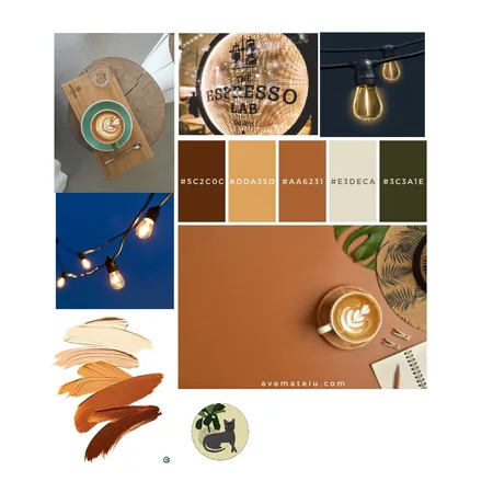 Cafe Interior Design Mood Board by adrienne_dxb on Style Sourcebook