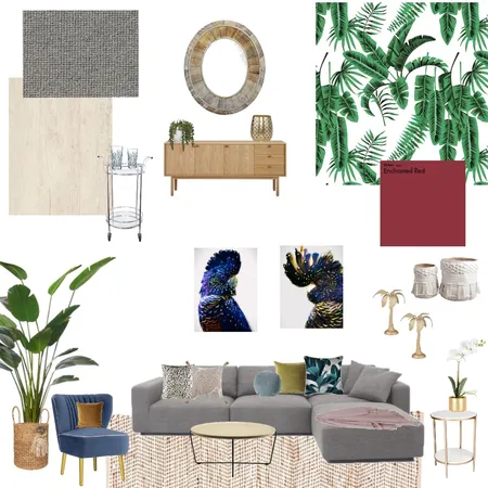Tropical Luxe Interior Design Mood Board by Kate Rutherford Styling on Style Sourcebook
