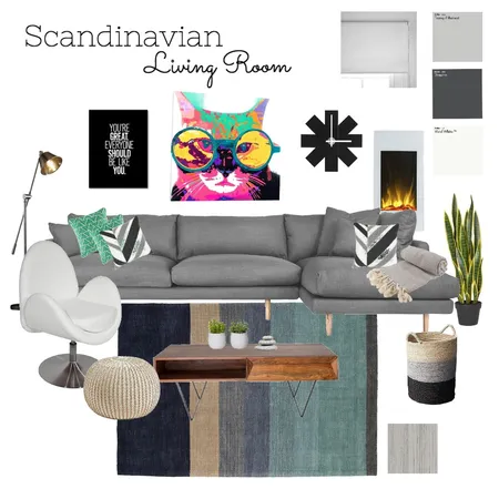 Scandinavian living room Interior Design Mood Board by patriclarke on Style Sourcebook