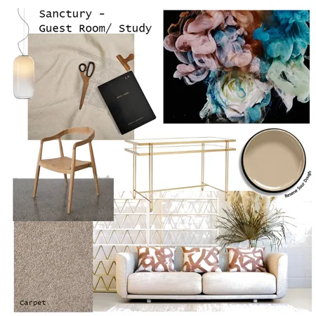Guest Room - Study Interior Design Mood Board by BelWolland on Style Sourcebook