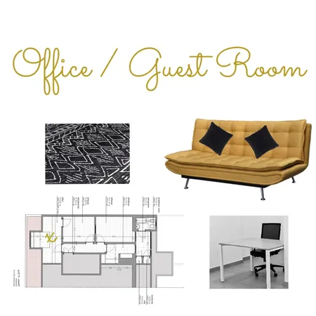 Office/Guest Room Interior Design Mood Board by mrccmq on Style Sourcebook