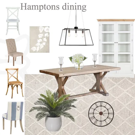 Hamptons Dining Room Interior Design Mood Board by My Interior Stylist on Style Sourcebook