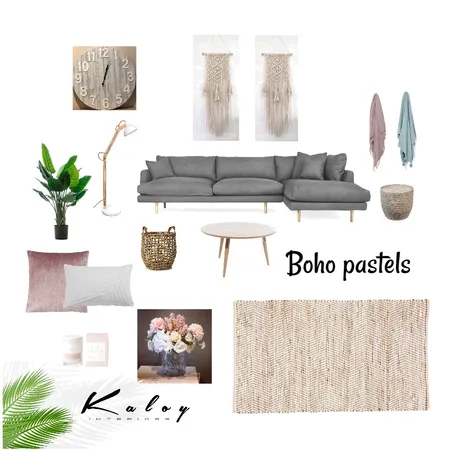 Boho pastels Interior Design Mood Board by Kaloy on Style Sourcebook