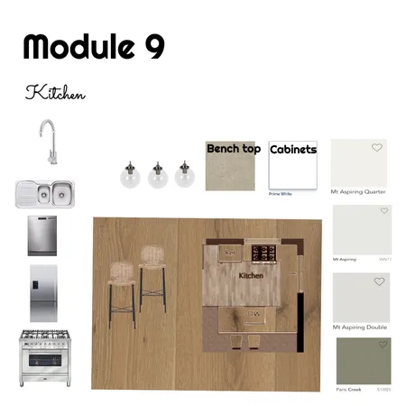 Module 9 Kitchen Interior Design Mood Board by Megs on Style Sourcebook