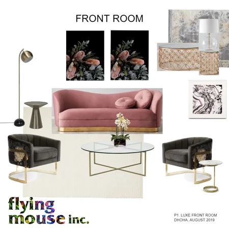 LUXE - Front Room Interior Design Mood Board by Flyingmouse inc on Style Sourcebook