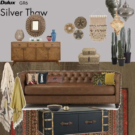 Boho Living Interior Design Mood Board by Jo Laidlow on Style Sourcebook