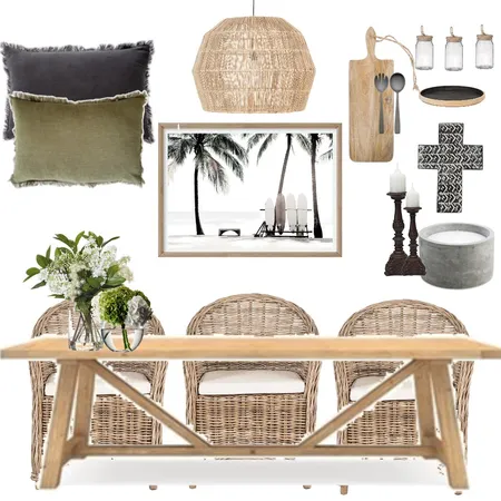 Dining  timber &amp; waves Interior Design Mood Board by Oleander & Finch Interiors on Style Sourcebook