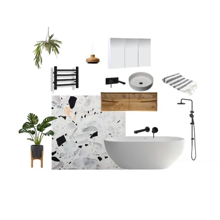 B&amp;W Bathroom Interior Design Mood Board by natalini on Style Sourcebook